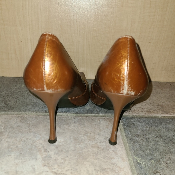 7.5 BGBGGirls copper brown vintage/early 2000s pumps - Picture 3 of 5